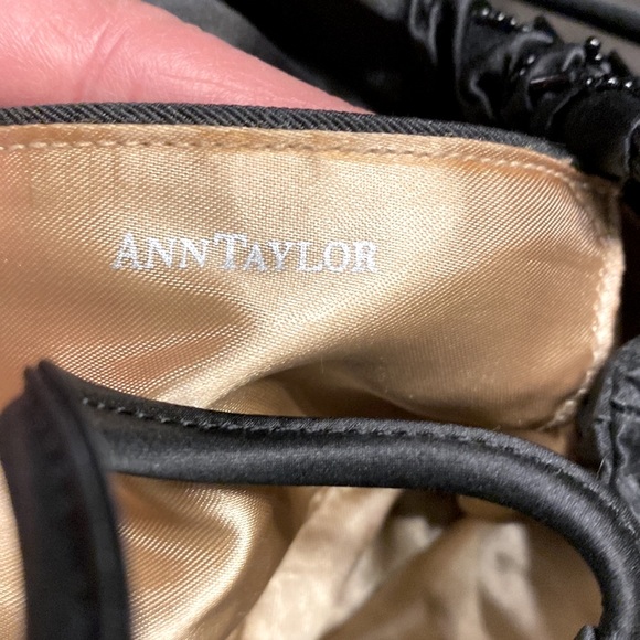 Ann Taylor 100% Silk and Sequins Evening Satchel with Coin Purse - Picture 3 of 7